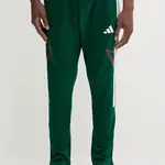 Tepláky adidas Tiro pánské, zelená barva, s potiskem, JN2574