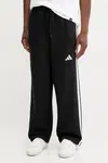 Tepláky adidas Essentials pánské, černá barva, s aplikací, JM1770