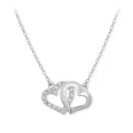 Soliter Romantický náhrdelník Propojená srdíčka 279 001 00096 07