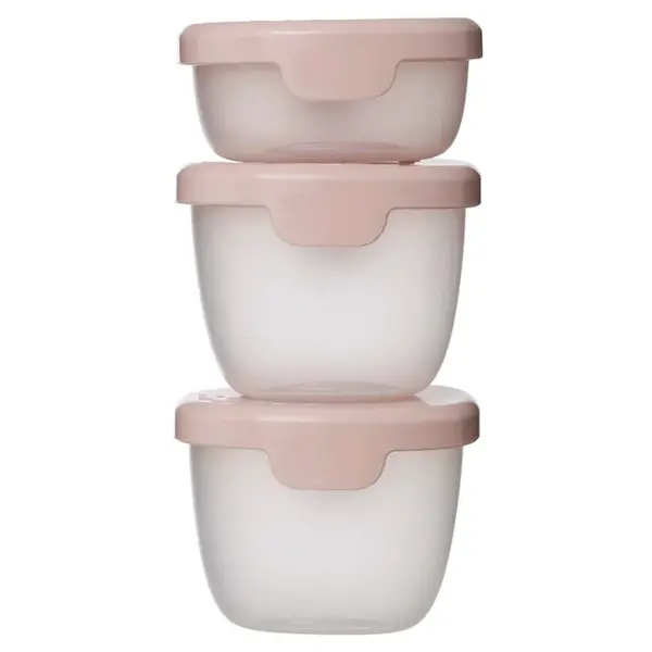 B.BOX Sada růžových krabiček Snack tubs 3 kusy
