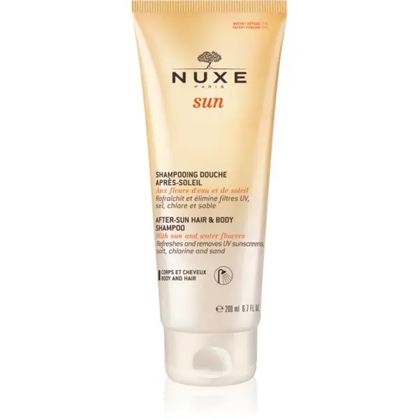 Nuxe Sun After-Sun Hair And Body Shampoo sprchový gel po opalování na tělo a vlasy 200 ml
