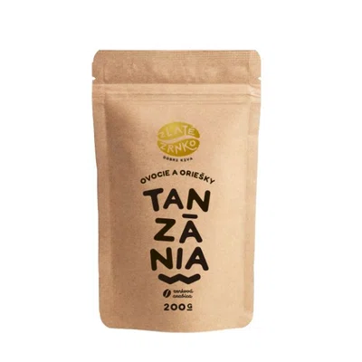 Káva Zlaté Zrnko – Tanzanie – „Ovoce a Oříšky“ 200 g