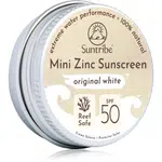 Suntribe Mini Zinc Sunscreen minerální ochranný krém na obličej a tělo SPF 50 Original White 15 g