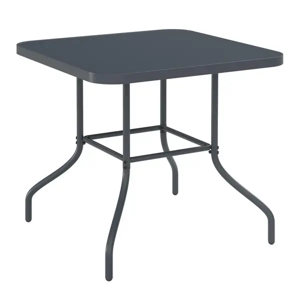 Ambia Garden ZAHRADNÍ STŮL, kov, sklo, 80/80/70 cm