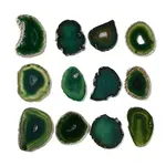 Natural Druzy Agate Slice Cabochons