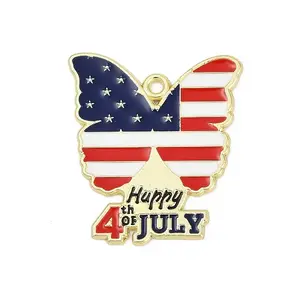 Independence Day Alloy Enamel Pendants
