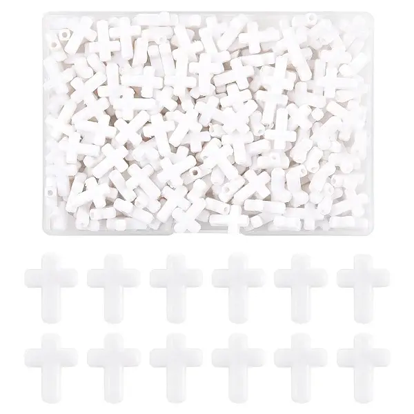 200Pcs Opaque Acrylic Beads