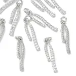 SHEGRACE Brass Clear Cubic Zirconia Pendants