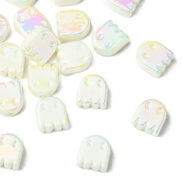 20Pcs UV Plating Acrylic Beads