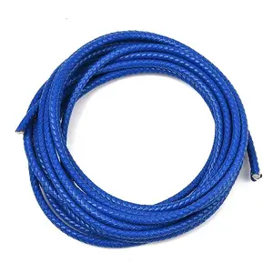 Braided Leather Cord with Core