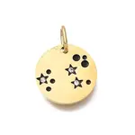 Twelve Constellations 304 Stainless Steel Enamel Pendants