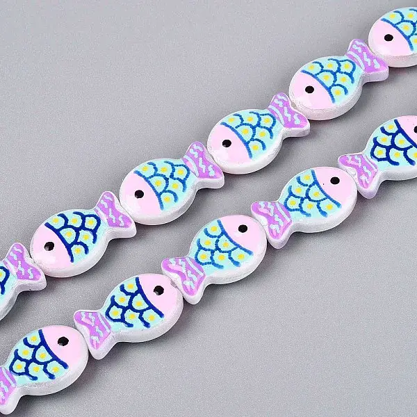 Dyed & Heated Glass Enamel Beads