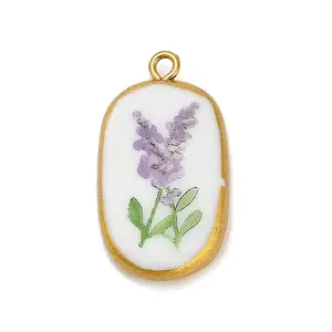 Printed Porcelain Pendants