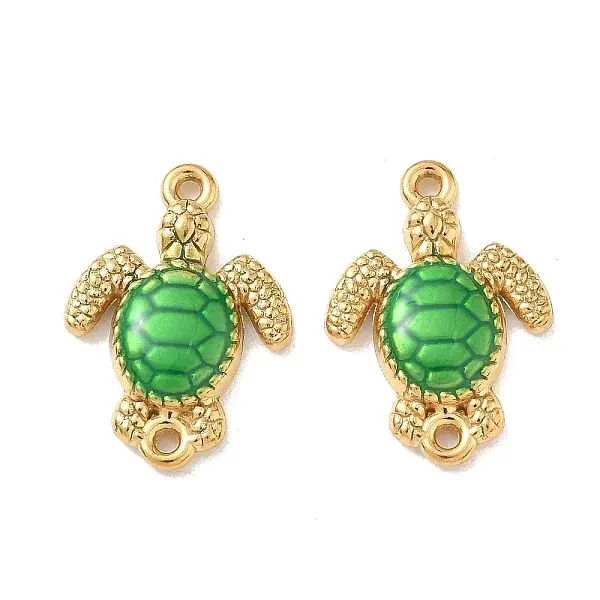 304 Stainless Steel Enamel Connector Charms