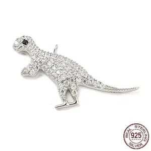 925 Sterling Silver Micro Pave Cubic Zirconia Pendants