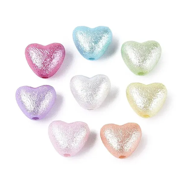 Textured Opaque Acrylic Beads