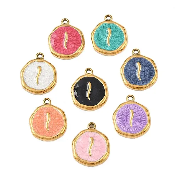 304 Stainless Steel Enamel Pendants