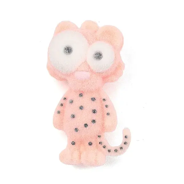 Animal Theme Flocking Silicone Pendants
