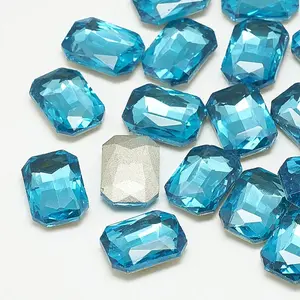Pointed Back Glass Rhinestone Cabochons