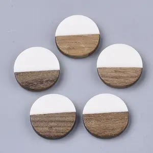 Resin & Walnut Wood Cabochons