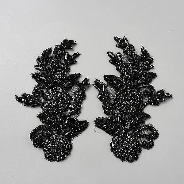 Polyester with Glass Rhinestone Sewing Decorate