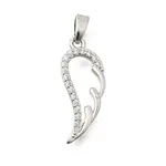 Brass Clear Cubic Zirconia Pendants