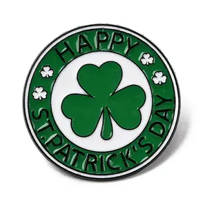 Saint Patrick's Day Alloy Enamel Brooches