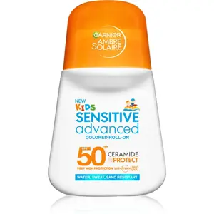 Garnier Kids Sensitive Advanced dětské mléko na opalování roll-on SPF 50+ 50 ml