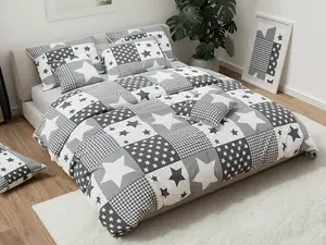 Bavlněné povlečení WHITE BOX šedé