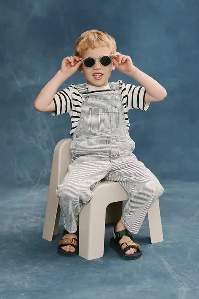Dětské rifle Liewood Delani Stripe Denim Dungarees