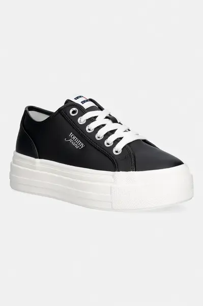 Tommy Jeans TJW FLATFORM SNEAKER LTR tenisky dámské kožené