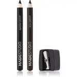 Magic studio Eyeliner Pencil Brow & Sharpener sada na oči a obočí 0.5 g