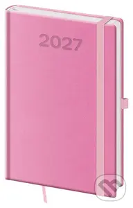 Týdenní diář 2027 A5 Print Pop růžový