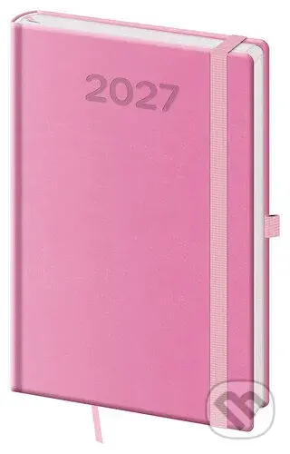 Týdenní diář 2027 A5 Print Pop růžový