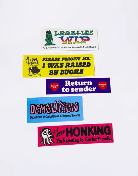 Carhartt WIP Bumper Sticker Pack Multicolor