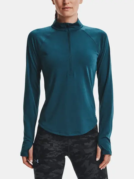 Under Armour Tričko UA Streaker Half Zip-BLU - Dámské