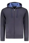 Pánská modrá mikina na zip COVERI MOVING