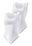 VIVANCE Košeľové body  biela