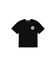 ALPHA INDUSTRIES Tričko  čierna / biela