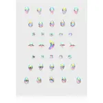 Diva & Nice Cosmetics Face Stones nálepky na obličej 35 ks