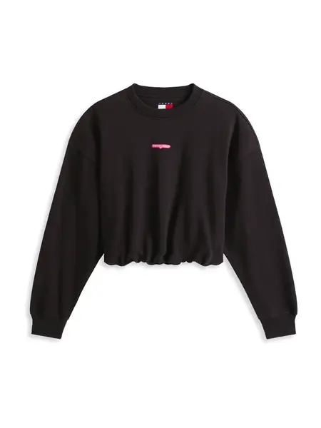 Tommy Jeans Mikina  čierna