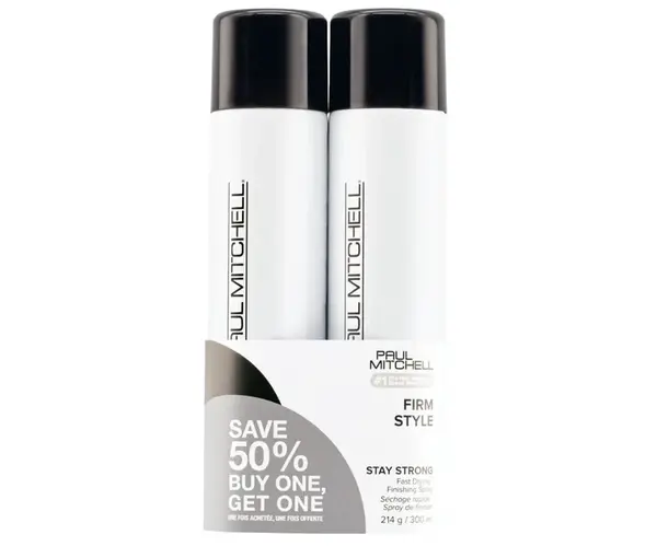 Sada laku na vlasy se silnou fixací Paul Mitchell Firm Style Stay Strong - 300 ml - 1+1 zdarma + dárek zdarma
