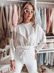 Dámska oversize mikina ELEGRA ecru