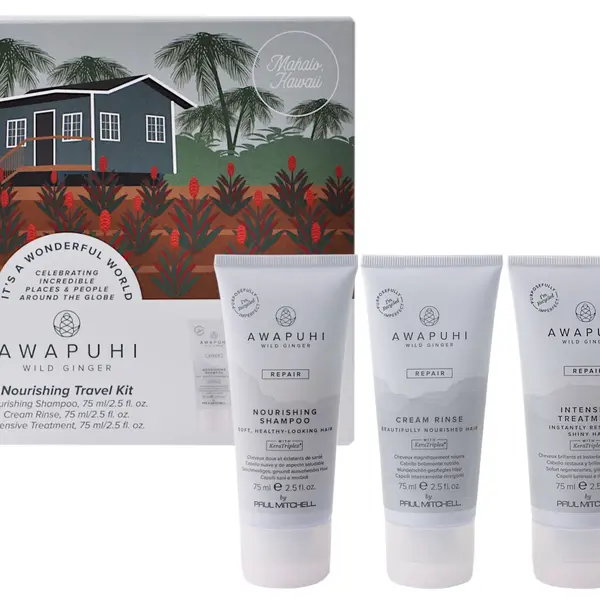 Cestovní sada pro regeneraci poškozených vlasů Paul Mitchell Awapuhi Nourishing Travel Kit (731240) + dárek zdarma