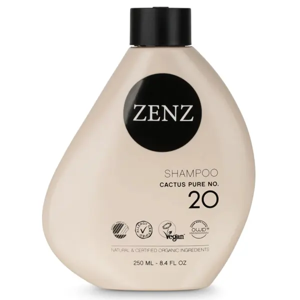 Hydratační a změkčující šampon pro kudrnaté a suché vlasy Zenz Cactus Pure No. 20 - 250 ml + dárek zdarma