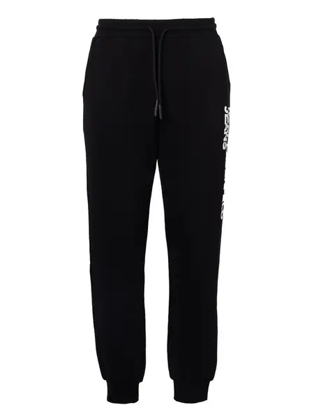KARL LAGERFELD JEANS Nohavice  čierna / biela