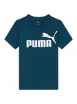 PUMA Tričko 'ESS No. 1'  petrolejová / biela