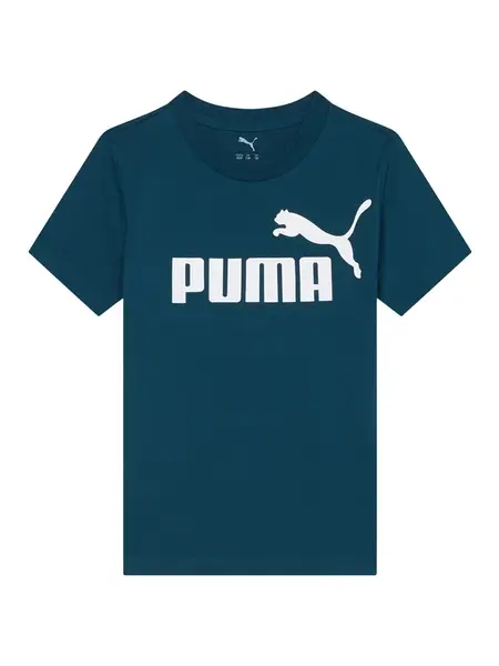 PUMA Tričko 'ESS No. 1'  petrolejová / biela