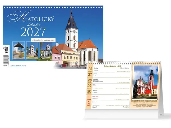 Kalendář 2027 stolní Katolický
