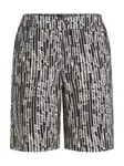 KARL LAGERFELD JEANS Nohavice  krémová / čierna